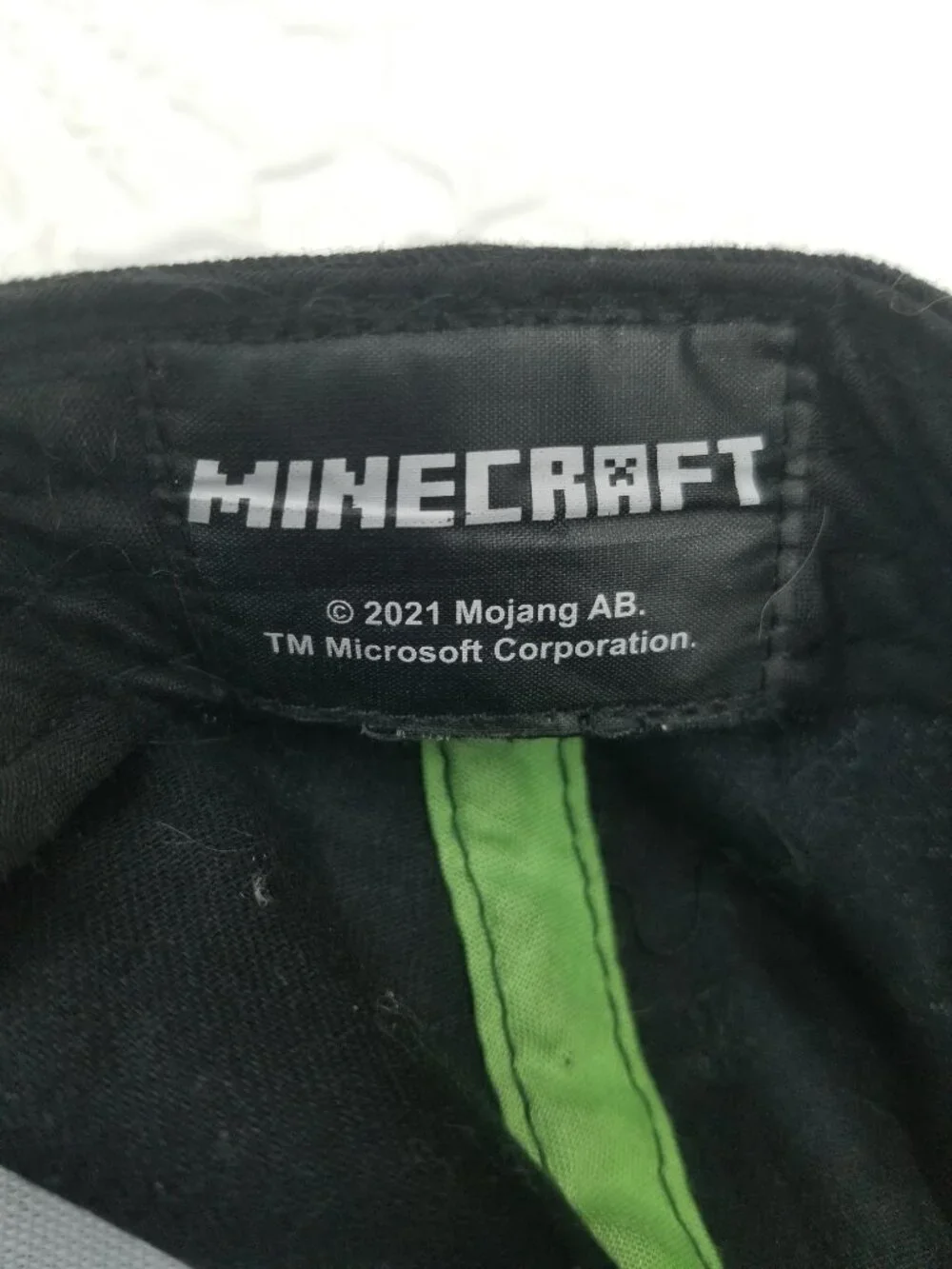 Minecraft Baseball Cap Pixelated Green Creeper Face and Logo Green 2021